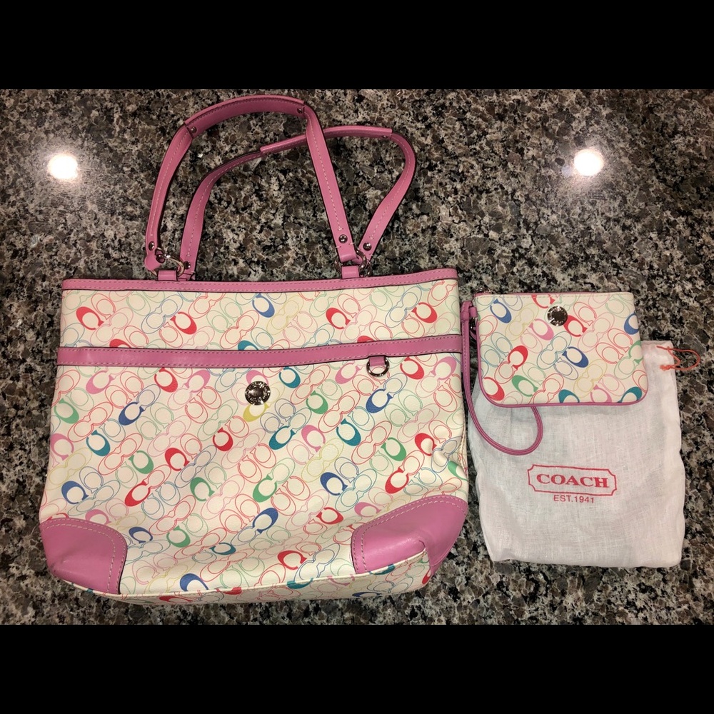 Authentic Coach Purse & Wallet Set